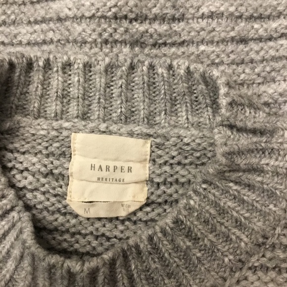 Harper Heritage Bubble Sleeve Knit Sweater Size M - Picture 6 of 11